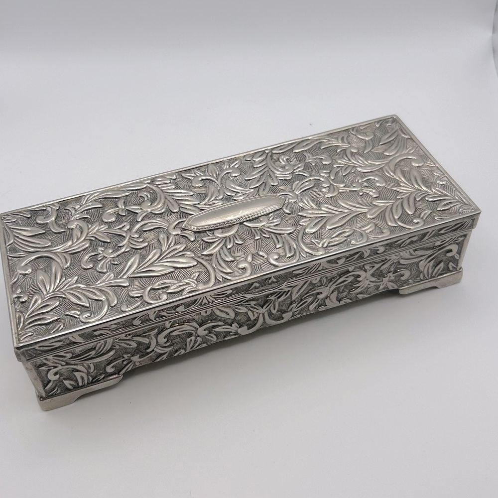 Vintage Godinger Silverplated Jewelry Box
